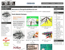 Tablet Screenshot of designstudymaterial.com